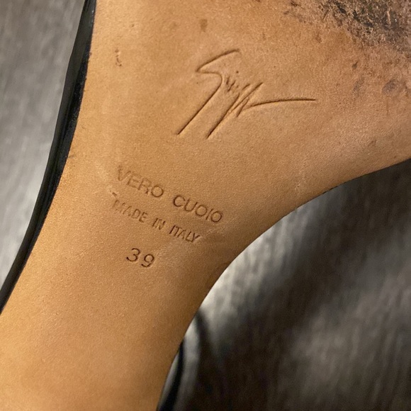 Giuseppe Zanotti black ankle strap heels - Picture 5 of 8